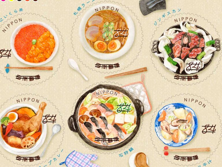 Hokkaido ‌ဒေသအစားအစာကိုဖော်ညွှန်းနေတဲ့ ချစ်စရာတံဆိပ်ခေါင်းလေးများ !!!!